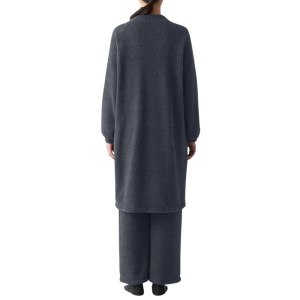 Áo Khoác Cardigan Dáng Dài Vải Lông Dệt Kim