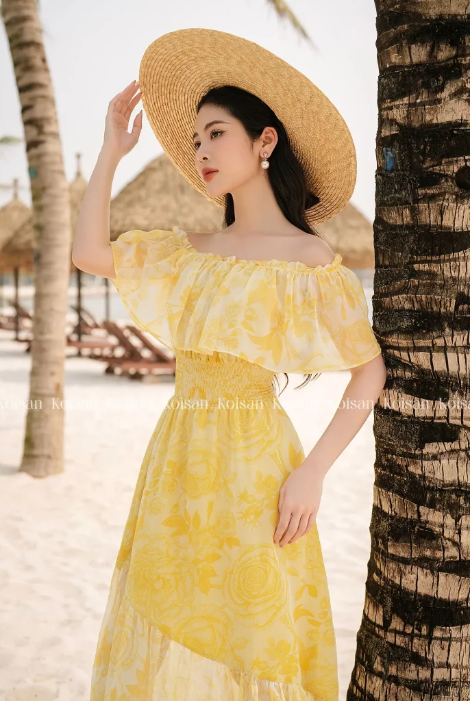 Các loại đầm maxi đi biển "hot hit" nhất hiện nay