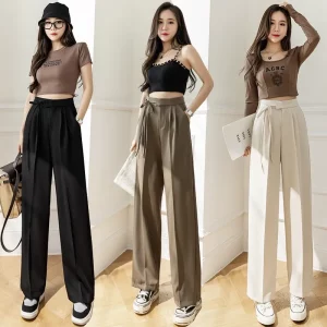 quần ống rộng nữ thời trang
