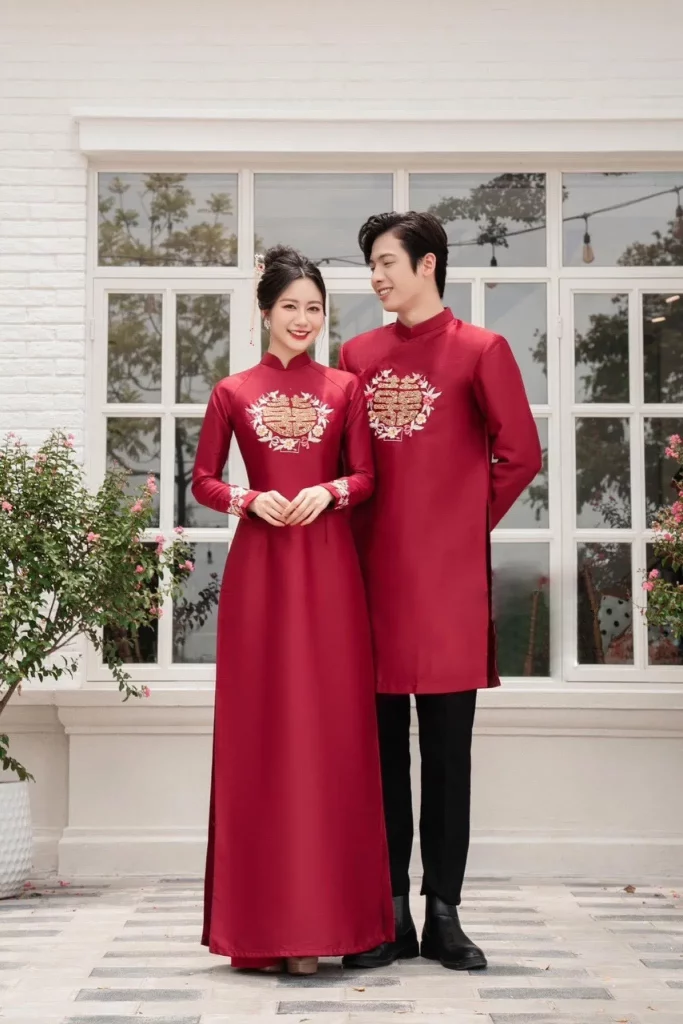 áo dài cưới nữ