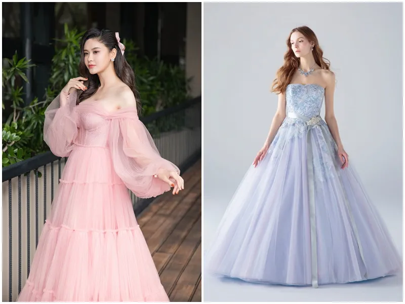 Váy công chúa dáng Ball Gown cổ điển